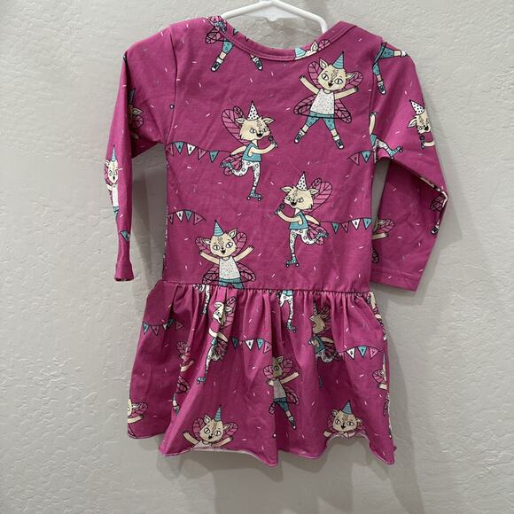 NWT Raspberry Republic Flying Kitty Pink Body Dress - Picture 6 of 7